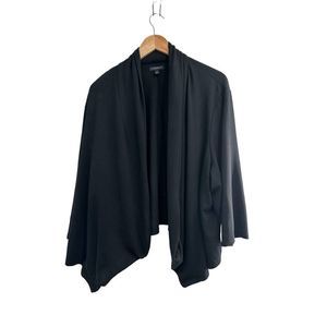 Lane Bryant Black Open Front Short‎ Sleeve Blazer 26/28